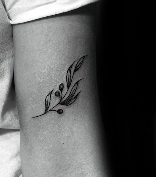 tatuaje rama de olivo 160