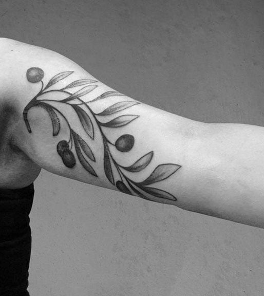 tatuaje rama de olivo 169