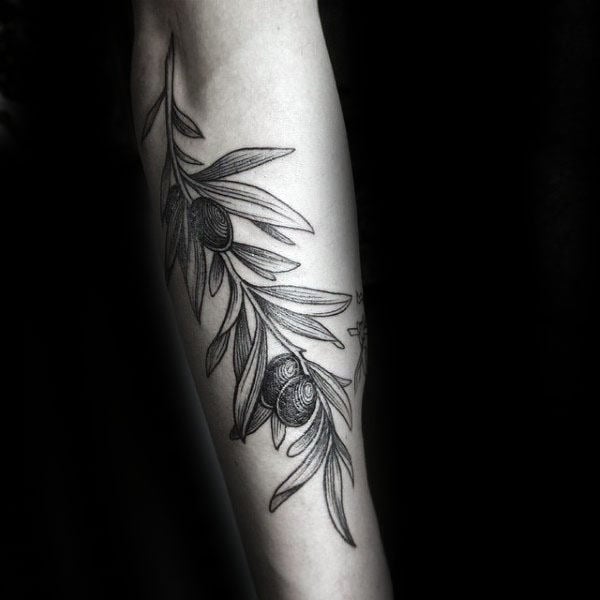 tatuaje rama de olivo 19