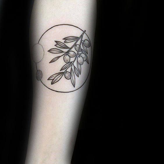 tatuaje rama de olivo 199