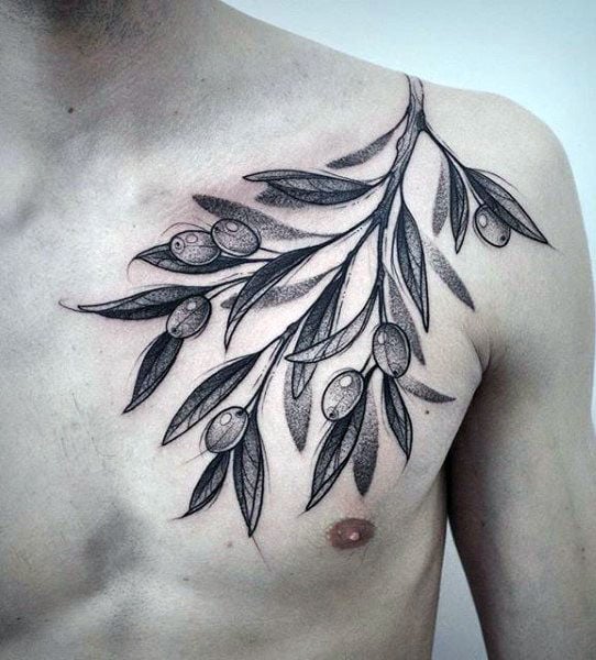tatuaje rama de olivo 22