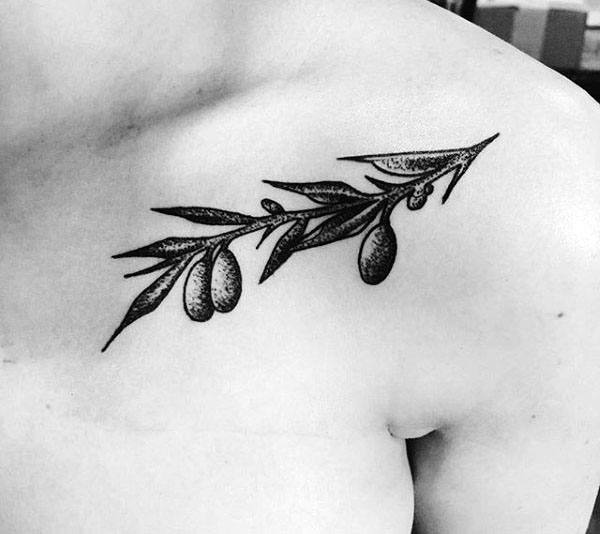 tatuaje rama de olivo 40