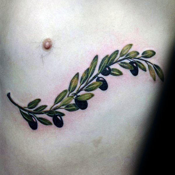 tatuaje rama de olivo 46