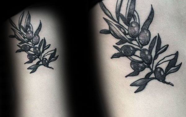 tatuaje rama de olivo 55