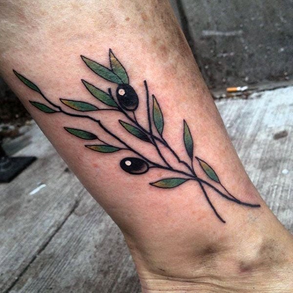 tatuaje rama de olivo 67