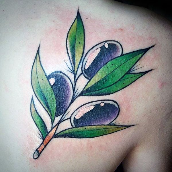 tatuaje rama de olivo 85