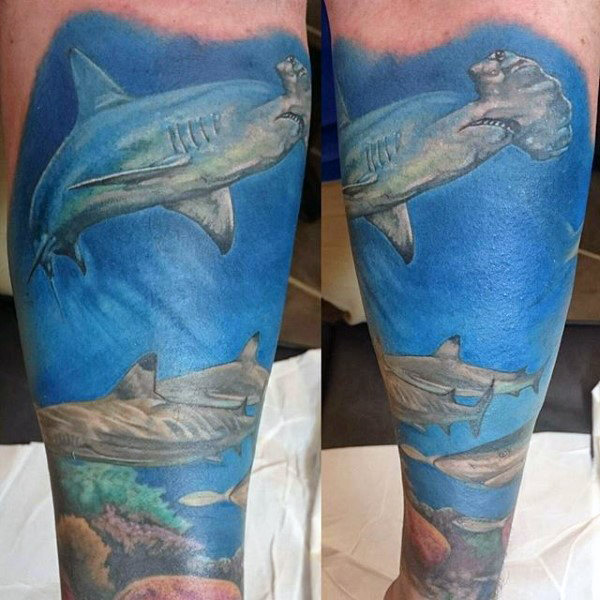 tatuaje tiburon martillo 106