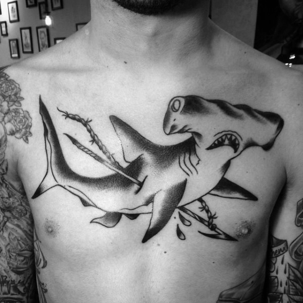 tatuaje tiburon martillo 124