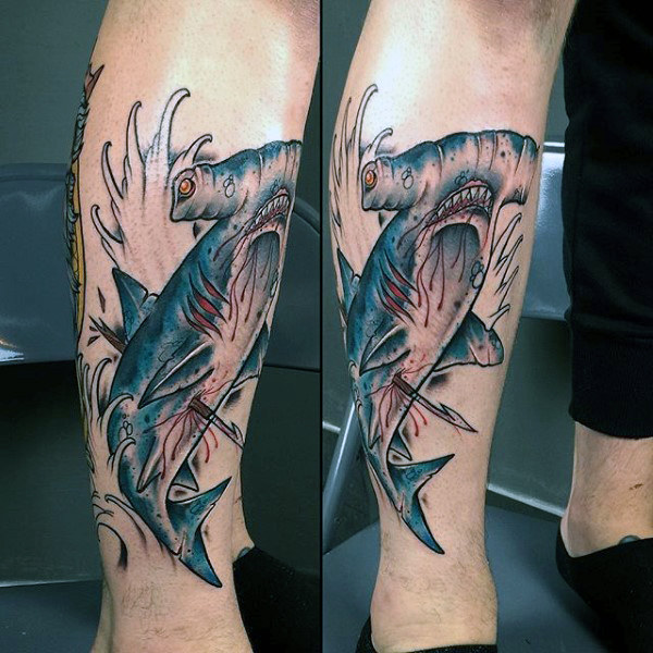 tatuaje tiburon martillo 52