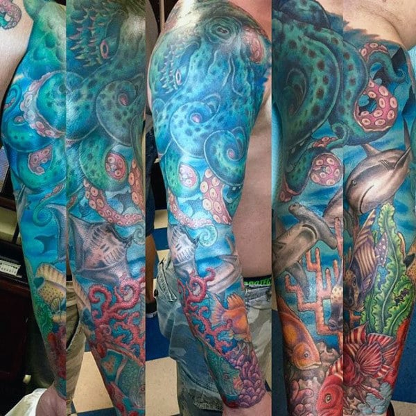 tatuaje arrecife coral 13