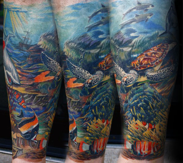 tatuaje arrecife coral 43