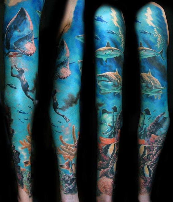 tatuaje arrecife coral 47