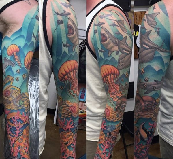 tatuaje arrecife coral 61