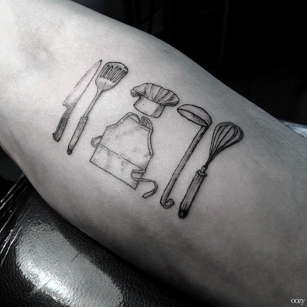 tatuaje cuchillo cocina chef 13