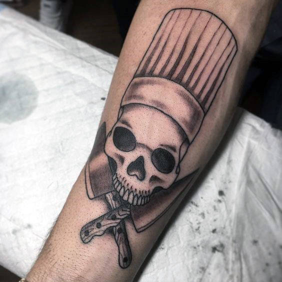 tatuaje cuchillo cocina chef 21