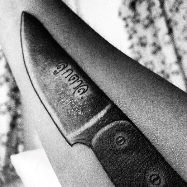 tatuaje cuchillo cocina chef 69
