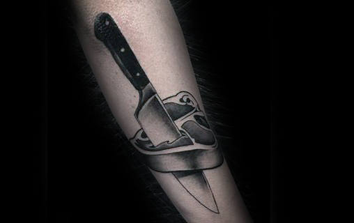 tatuaje cuchillo cocina chef 95
