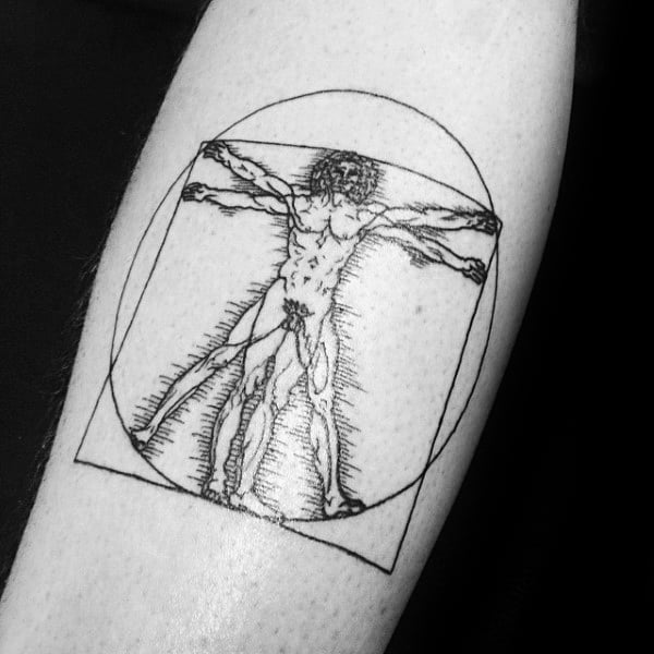 tatuaje hombre vitruvio 33