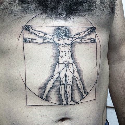 tatuaje hombre vitruvio 53