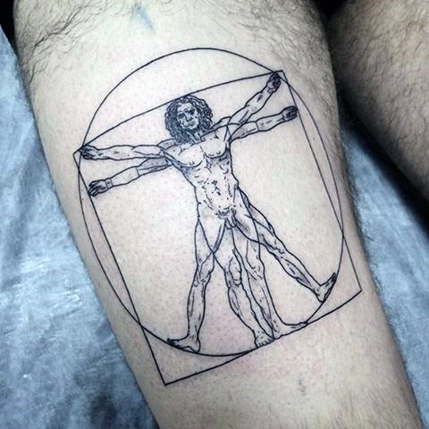 tatuaje hombre vitruvio 57
