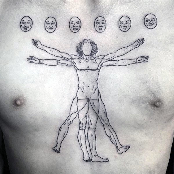 tatuaje hombre vitruvio 75