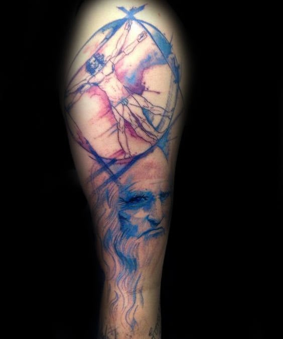 tatuaje hombre vitruvio 79