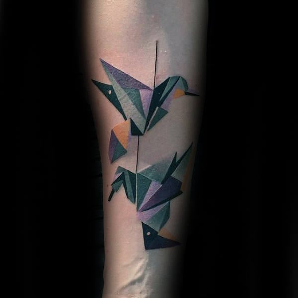 tatuaje origami papiroflexia 31