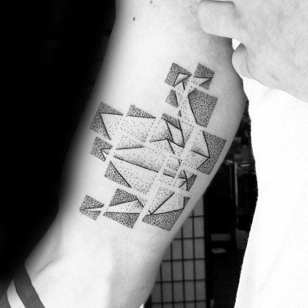 tatuaje origami papiroflexia 61