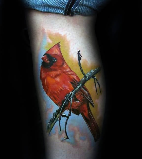 tatuaje pajaro cardenal 103