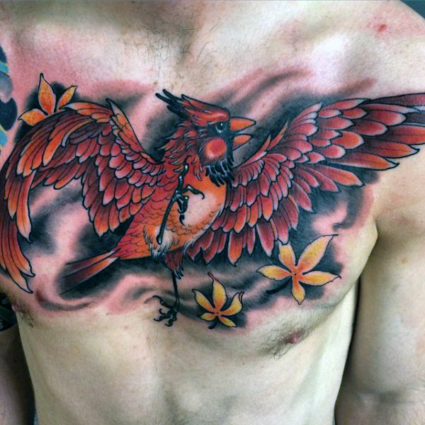 tatuaje pajaro cardenal 31
