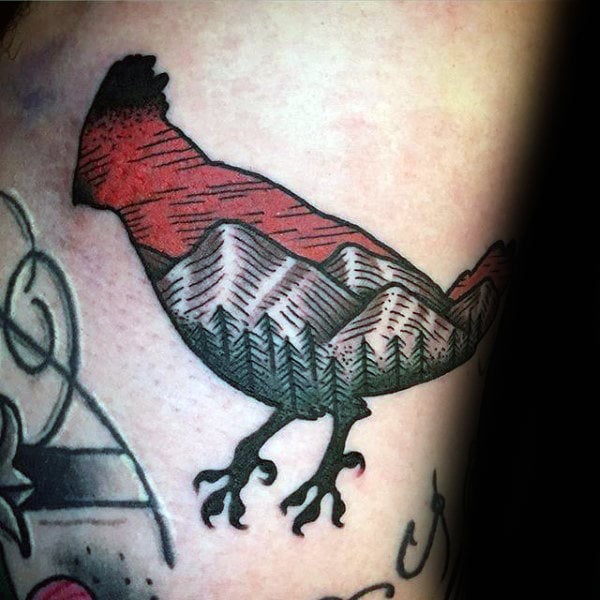 tatuaje pajaro cardenal 67