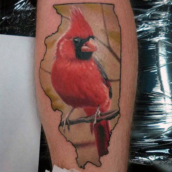 tatuaje pajaro cardenal 89