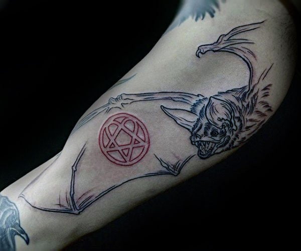 tatuaje pentagrama invertido 35