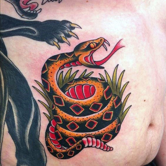 tatuaje serpiente cascabel 43