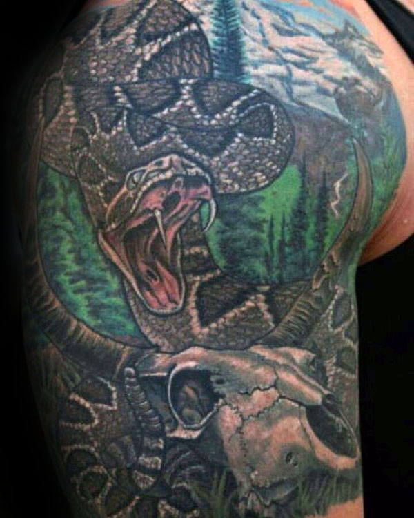 tatuaje serpiente cascabel 81