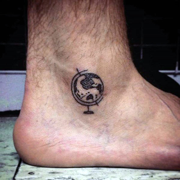 tatuaje bola mundo globo terraqueo 129