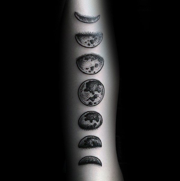 tatuaje fases luna 25