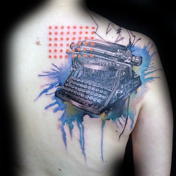 tatuaje maquina de escribir 05