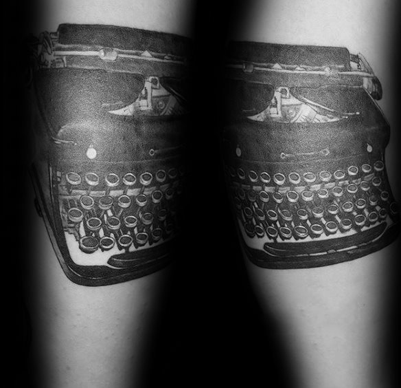 tatuaje maquina de escribir 61