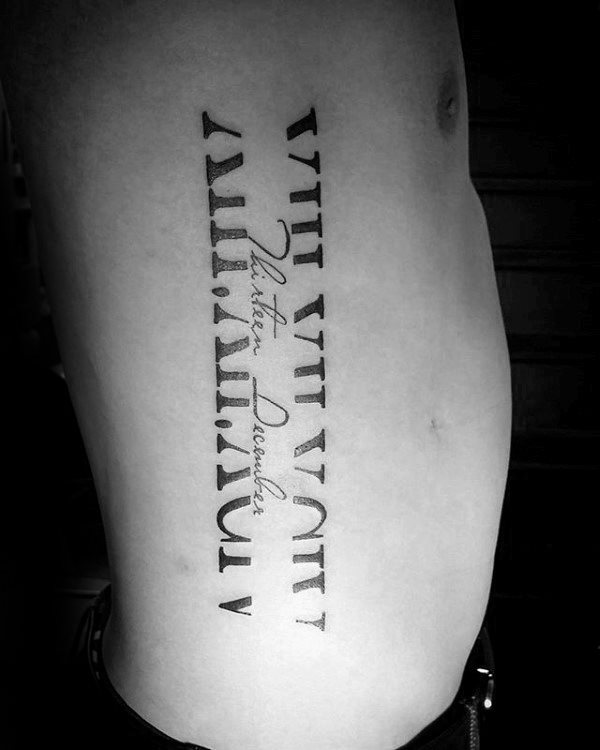tatuaje numeros romanos 101