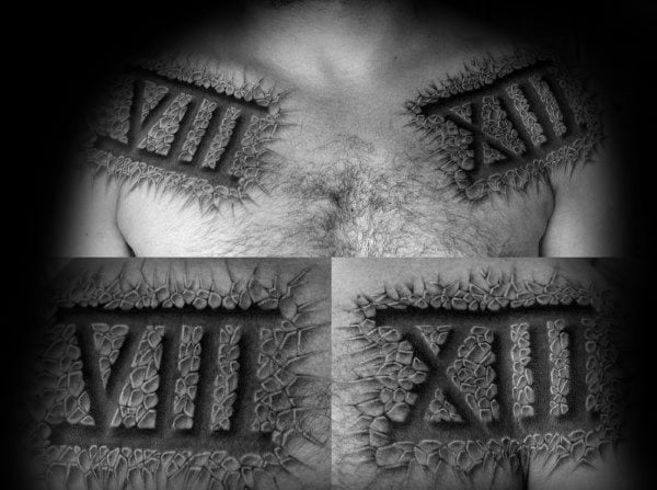 tatuaje numeros romanos 189