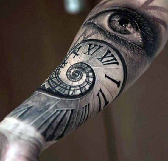 tatuaje numeros romanos 45