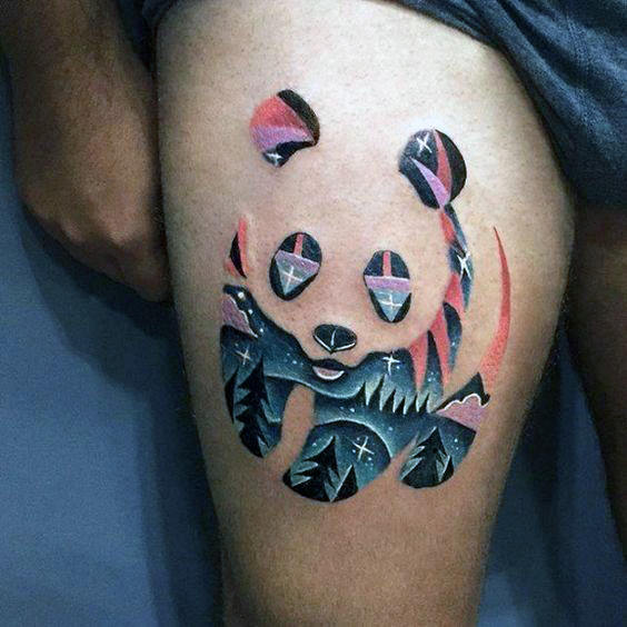 tatuaje oso panda 117