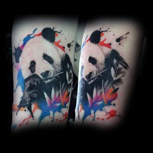tatuaje oso panda 121