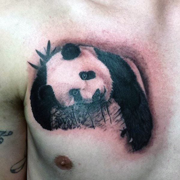tatuaje oso panda 135