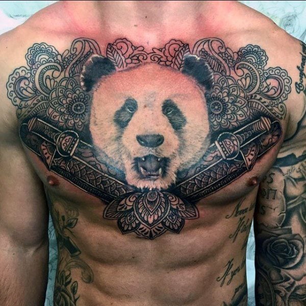 tatuaje oso panda 141