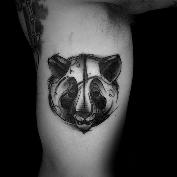 tatuaje oso panda 161