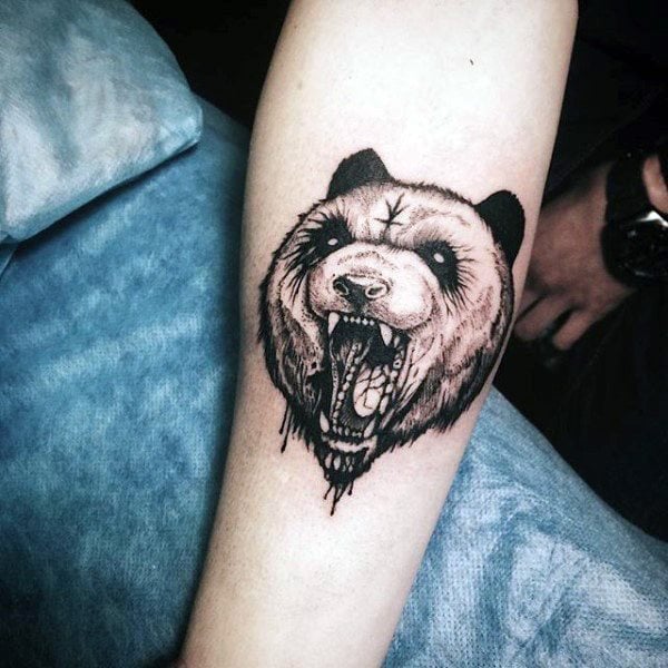 tatuaje oso panda 173