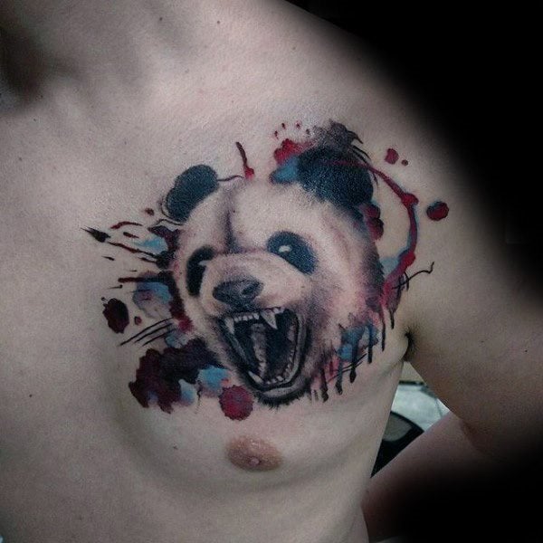 tatuaje oso panda 189