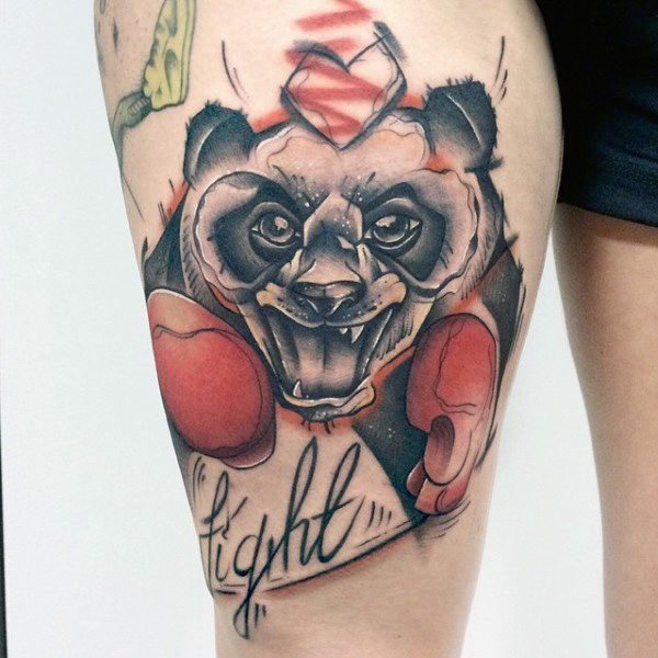 tatuaje oso panda 39